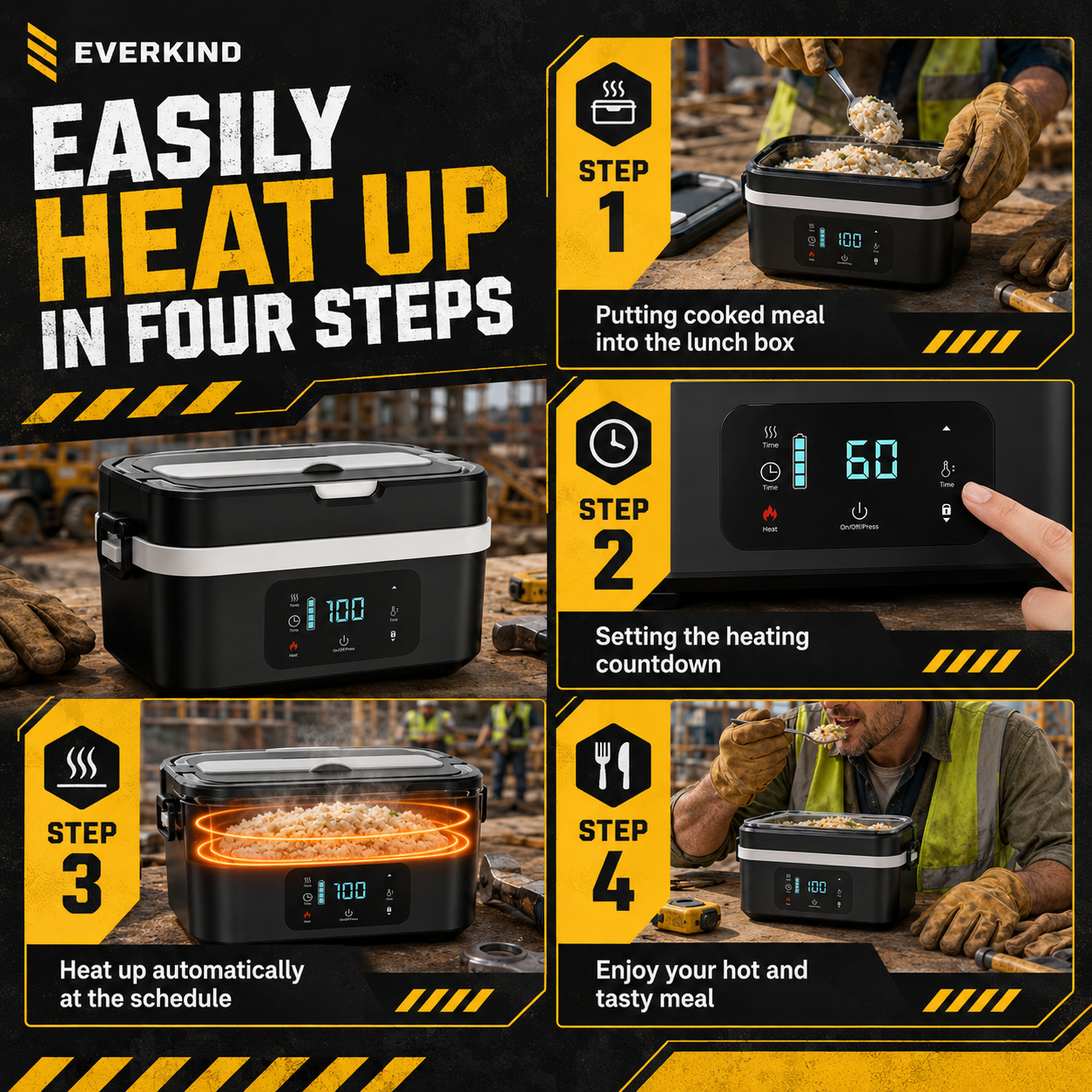 Heating Lunchbox - Portable And Convenient